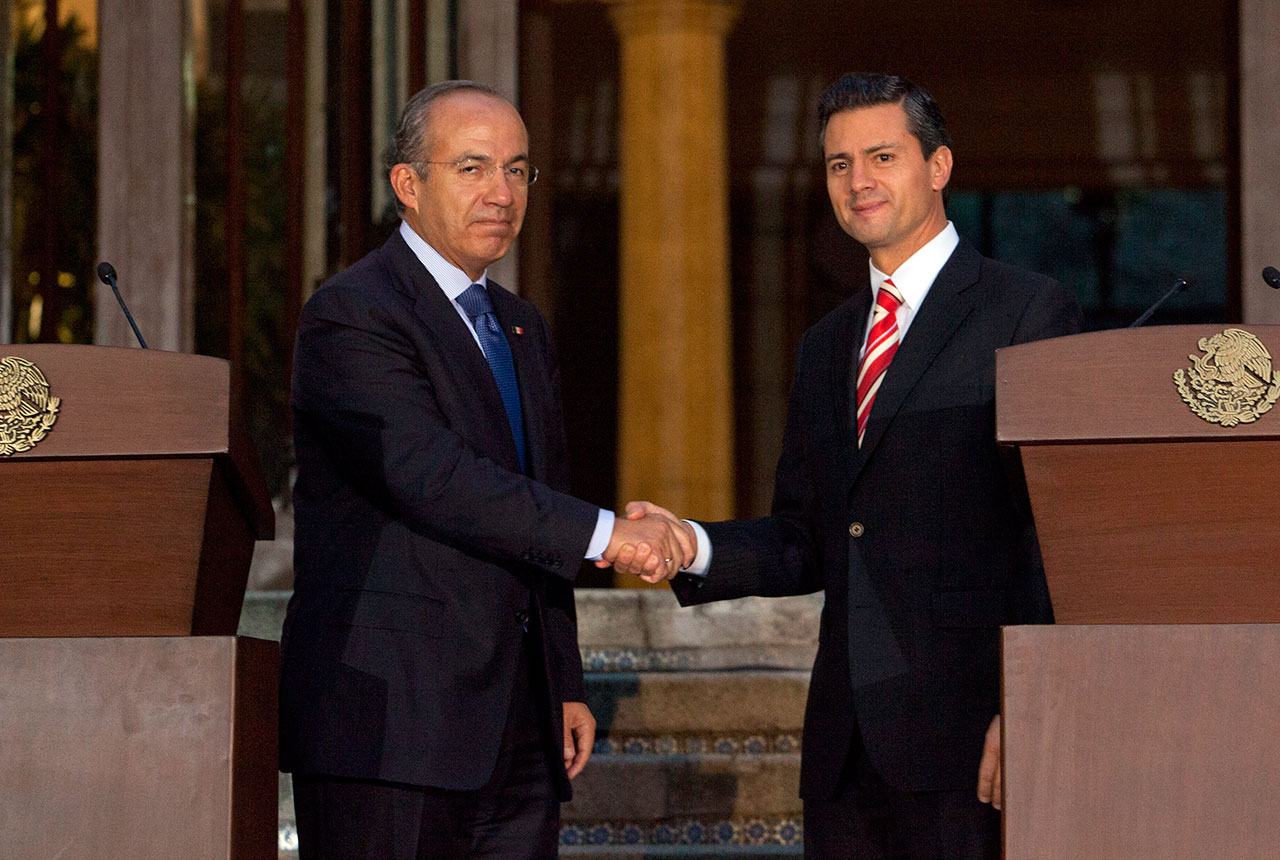 Felipe Calderón y Enrique Peña Nieto