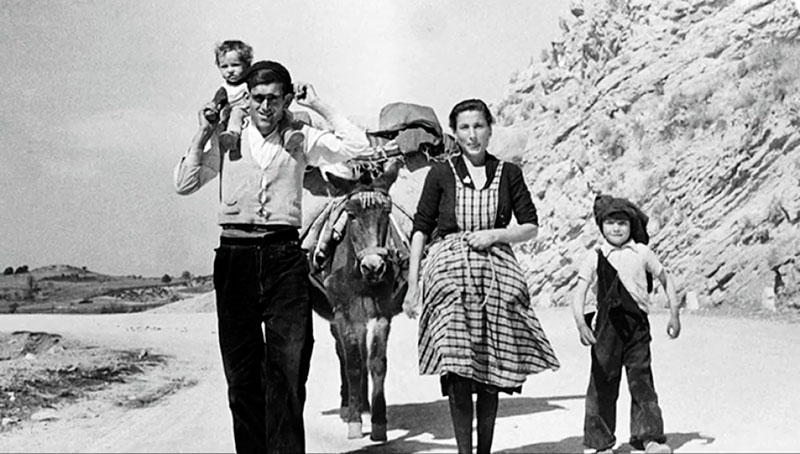 Campesinos andaluces en los 50’s. (Foto: Carlos Saura).