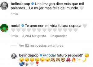 ¡Es oficial! Belinda y Christian Nodal están comprometidos