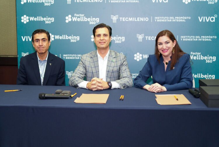 Representantes de Tecmilenio, Instituto del Propósito y Bienestar Integral, Viva y empresas que recibieron la certificación V-partner.